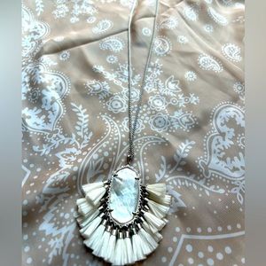 Kendra Scott Betsy Silver Long Pendant Necklace